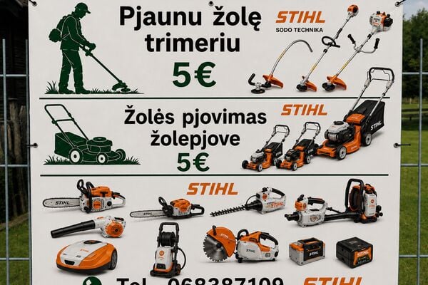 Žolės pjovimas