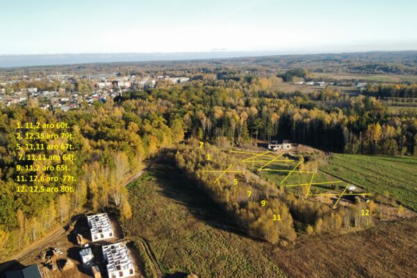 Sklypas ribojasi su mišku ir prie Vilniaus sklypas prie miško
