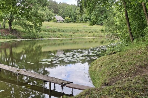 Gyvenamas namas sodų bendrijoje prie miško