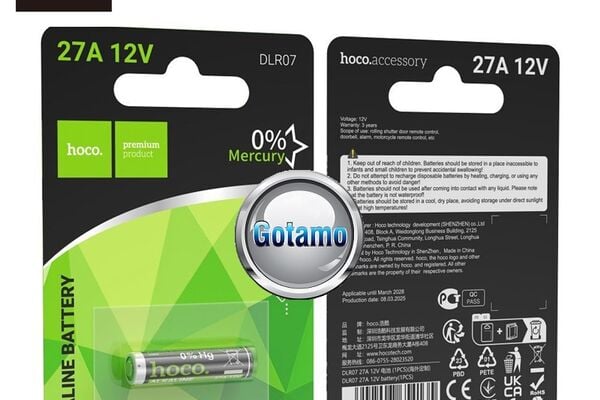 27A 1vnt Hoco baterija elementas Www.gotamo.lt