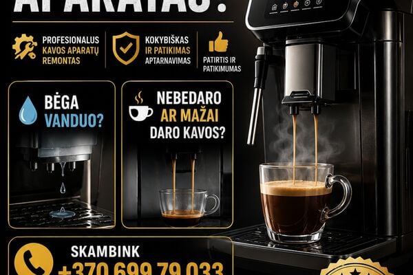 Kavos aparatai. Remontas