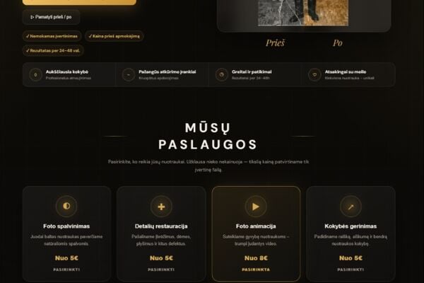 Parduodamas paruoštas startui skaitmeninis verslas: Foto-kadras.lt