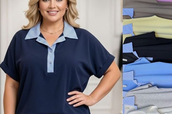 Oversize tipo labai kokybiški marškinėliai - palaidinė apkūnioms