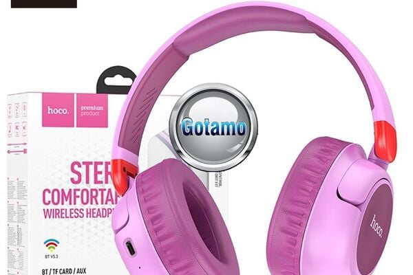 Bluetooth ausinės Hoco Stereo Comfortable W43 (violetinės)