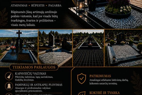 Kapų tvarkymas ir kitos susijusios paslaugos