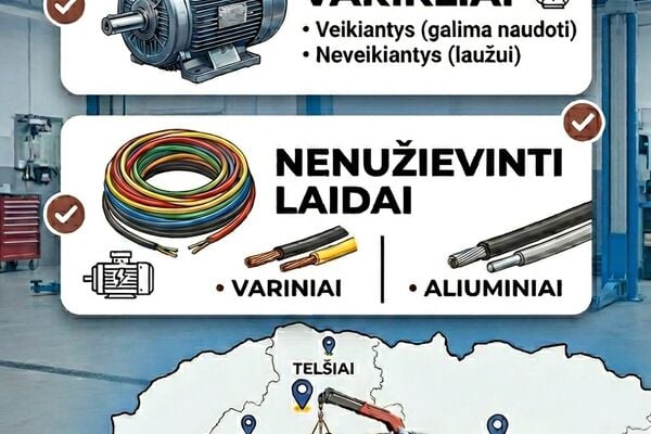 Superkame,elektros variklius,laidus