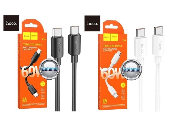 Type-C į Type-C laidas 1 metras 60W Hoco WWW.GOTAMO.LT