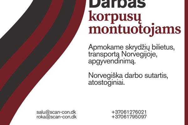 Darbas laivų korpusininkams Norvegijoje
