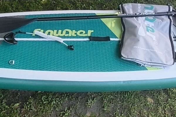 Nauja FunWater Sup irklentė – tik išbandyta pripučiant