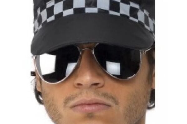 Policininko akiniai juodi