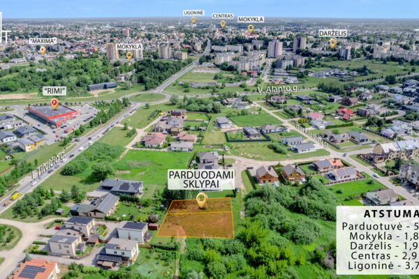 Parduodami du namų valdos sklypai populiariausioje Panevėžio dalyje – Gėlainių g. 