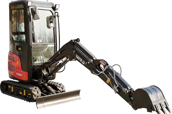 Mini ekskavatorius Yato, Yanmar variklis, Rexroth hidraulika