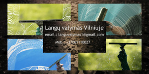 Langu valymo paslaugos Vilnius +370 611 10027